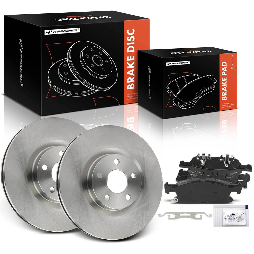 Front Disc Brake Rotors & Ceramic Pads for Ford Edge (2015–2020)