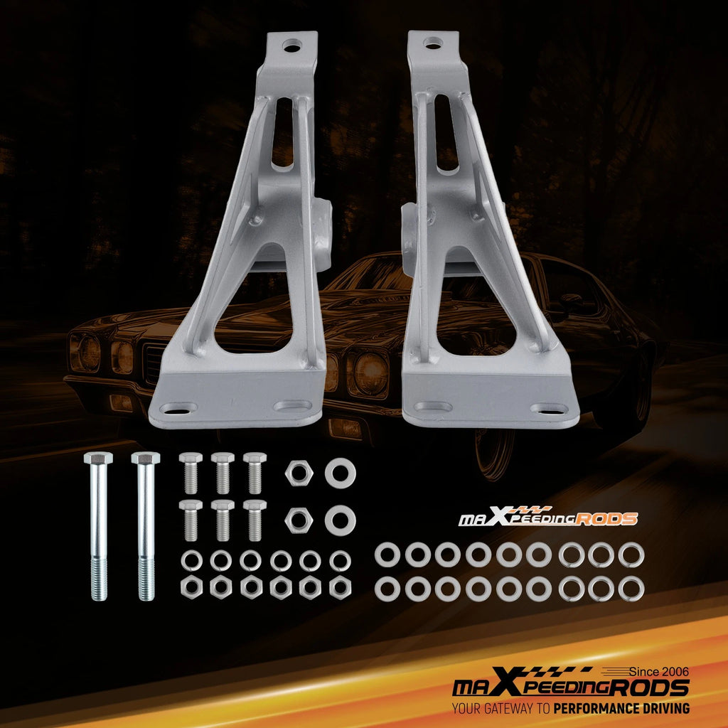 Engine Motor Mount Brackets Pair for Chevy C10 Small Block V8 (1963–1972)