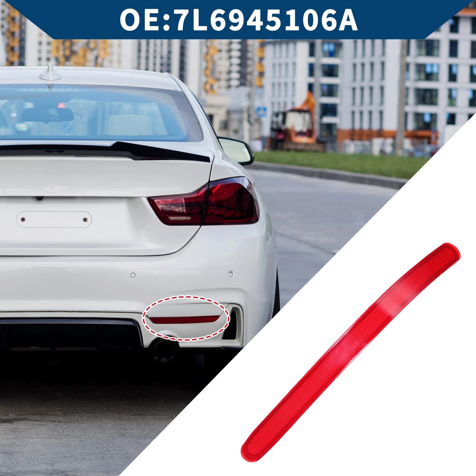 Rear Left Bumper Reflector No. 7L6945106A for Volkswagen Touareg (2004–2010)