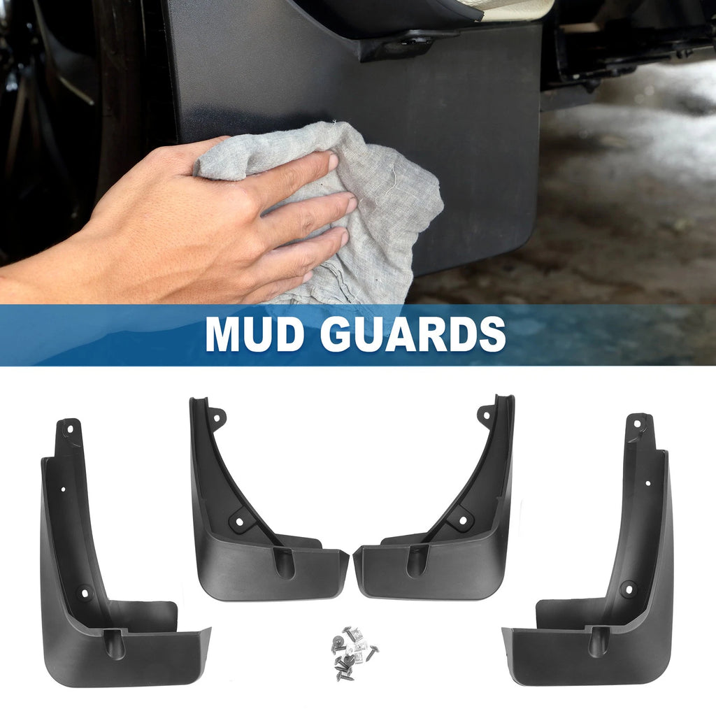 Set of 2 Front & Rear Mud Flap Splash Guards for Chevrolet Trax (2019–2020) 655692321706