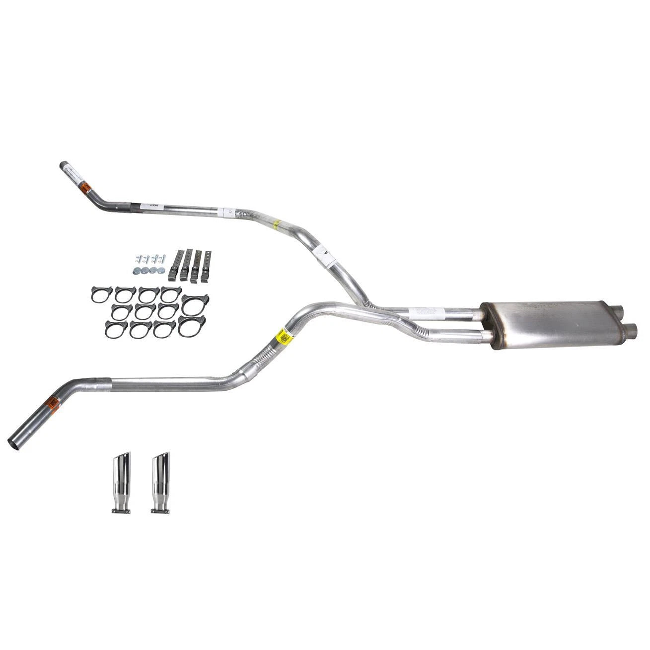 Dual Exhaust 2.5" Stainless Muffler with RC Tip for Silverado (1996–1999)