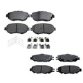 Set of 4 Akebono ProACT Ceramic Brake Pads for GS300 SC300 SC400 Supra (1992–2002)