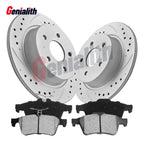 Set of 2 Rear Rotors + Brake Pads for Ford Expedition/F-150 (1997–2023)