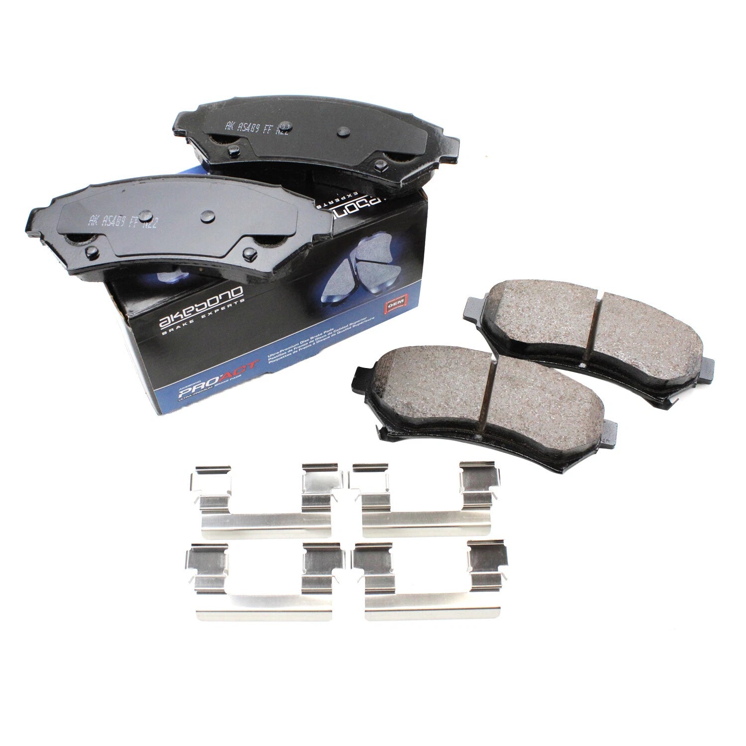 Akebono ProACT Front Disc Brake Pads for Buick Cadillac Chevy Oldsmobile Pontiac