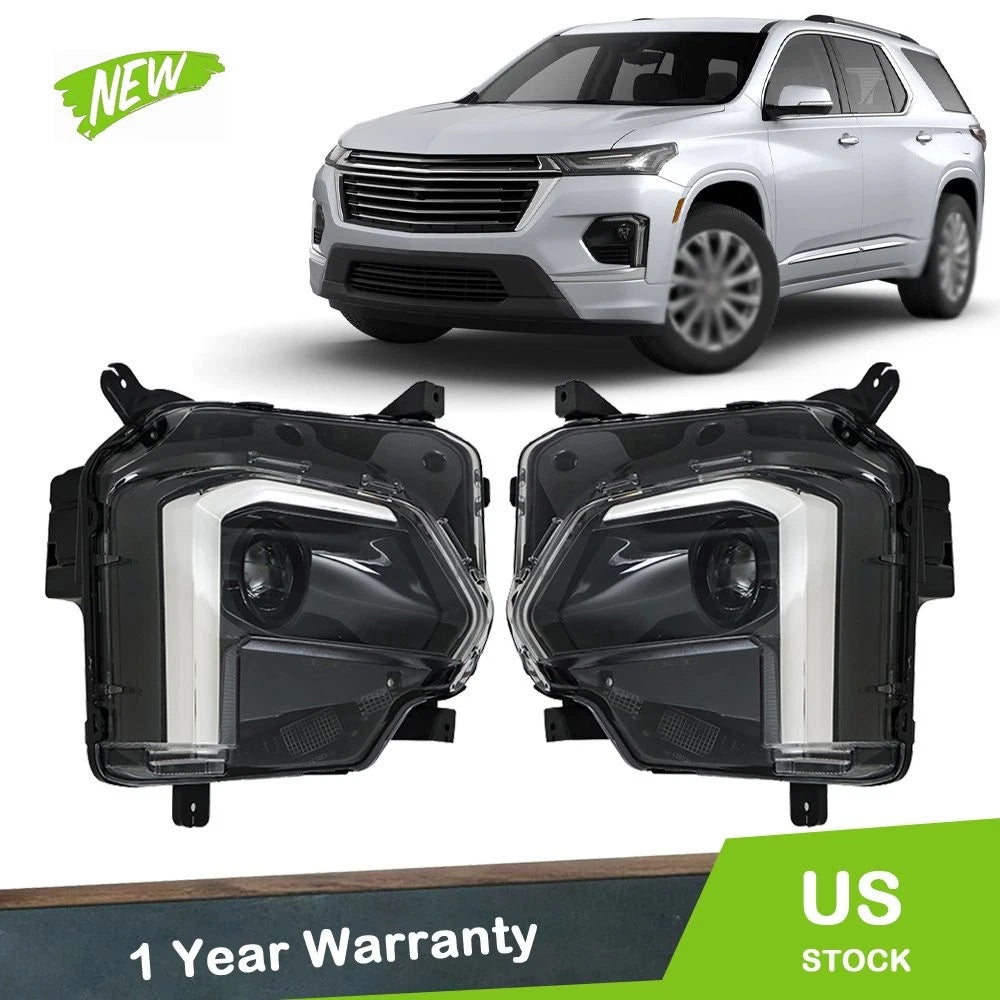 Headlights Clear for Chevy Traverse (2022–2023) Passenger + Driver Side