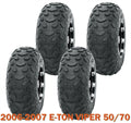Set of 4 WANDA Go Kart Tires 145/70-6 for E-TON VIPER 50/70 (2006–2007)