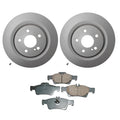 Set of 4 Hella Rear Rotors & Akebono EURO Ceramic Brake Pads for C216 CL550 CL600