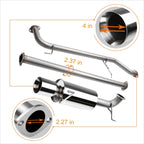 Set of 2 Aluminum 5" Side Step Nerf Bars for Titan Crew (2004–2015)