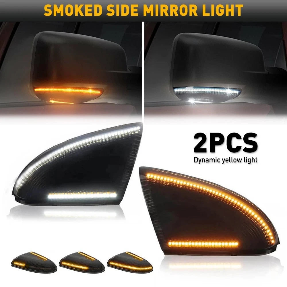 LED Mirror Turn Signal Light Puddle Lamp for Dodge RAM 1500-3500 (2010–2023)