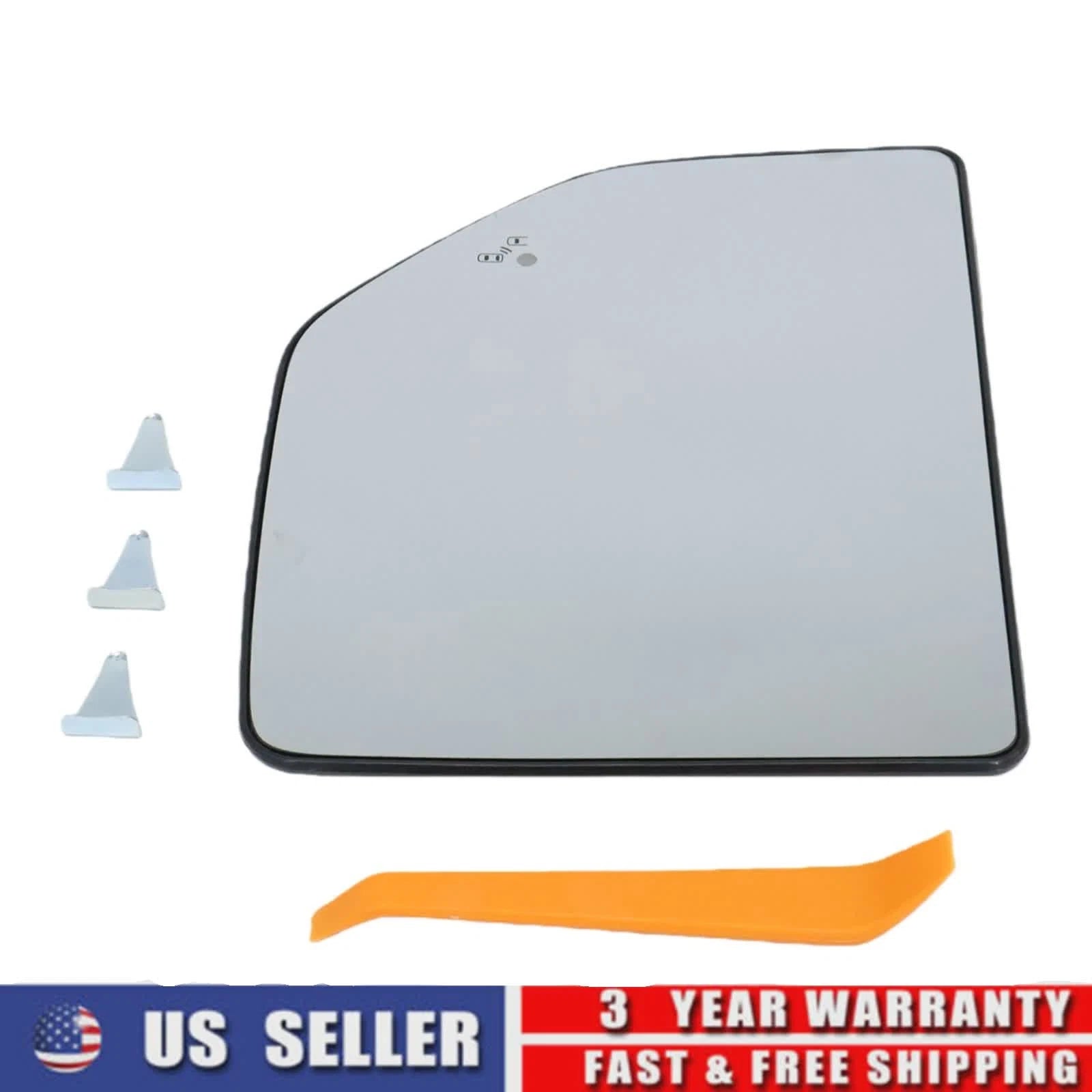 Right Side Mirror Glass Assembly for Ford F-250 F-350 F-450 Super Duty (2011–2023)