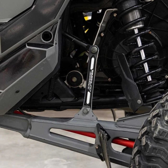ZBroz 2X Intense Series Billet Sway Bar Link Rods Black for Polaris RZR Turbo R (2022–2023)