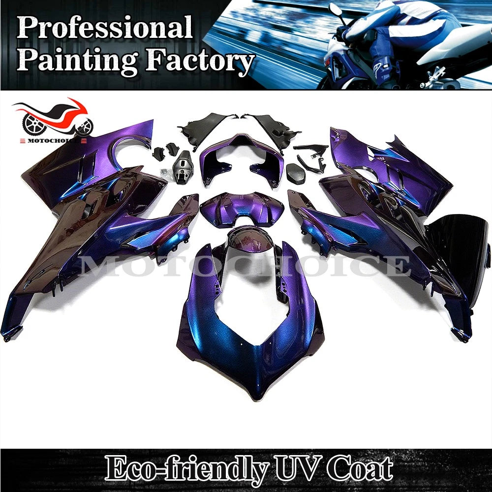 Chameleon Blue Purple Body Kit Fairing for Ducati Panigale V4 (2022–2024)