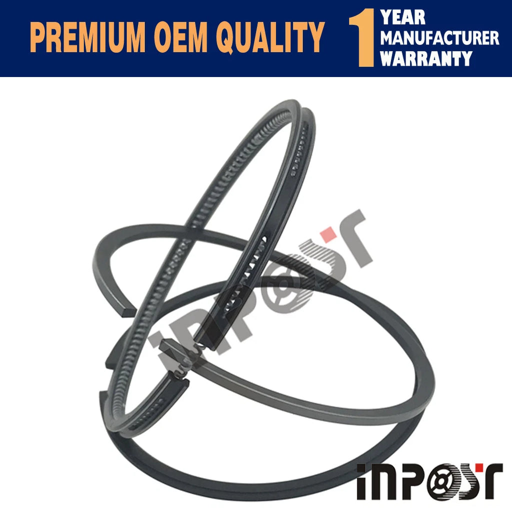 Set of 4 STD Piston Ring Set for Kubota V1902 (1980–1990) 85mm