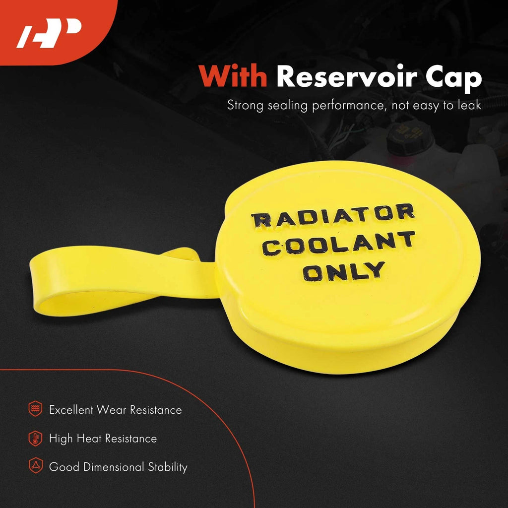 Engine Coolant Reservoir with Cap for Ford F-150 F-350 Super Duty (2004–2022)