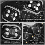 LED Reflector Headlights for Volvo VN/VNL 300/400/430/630/740 (2018–2024)