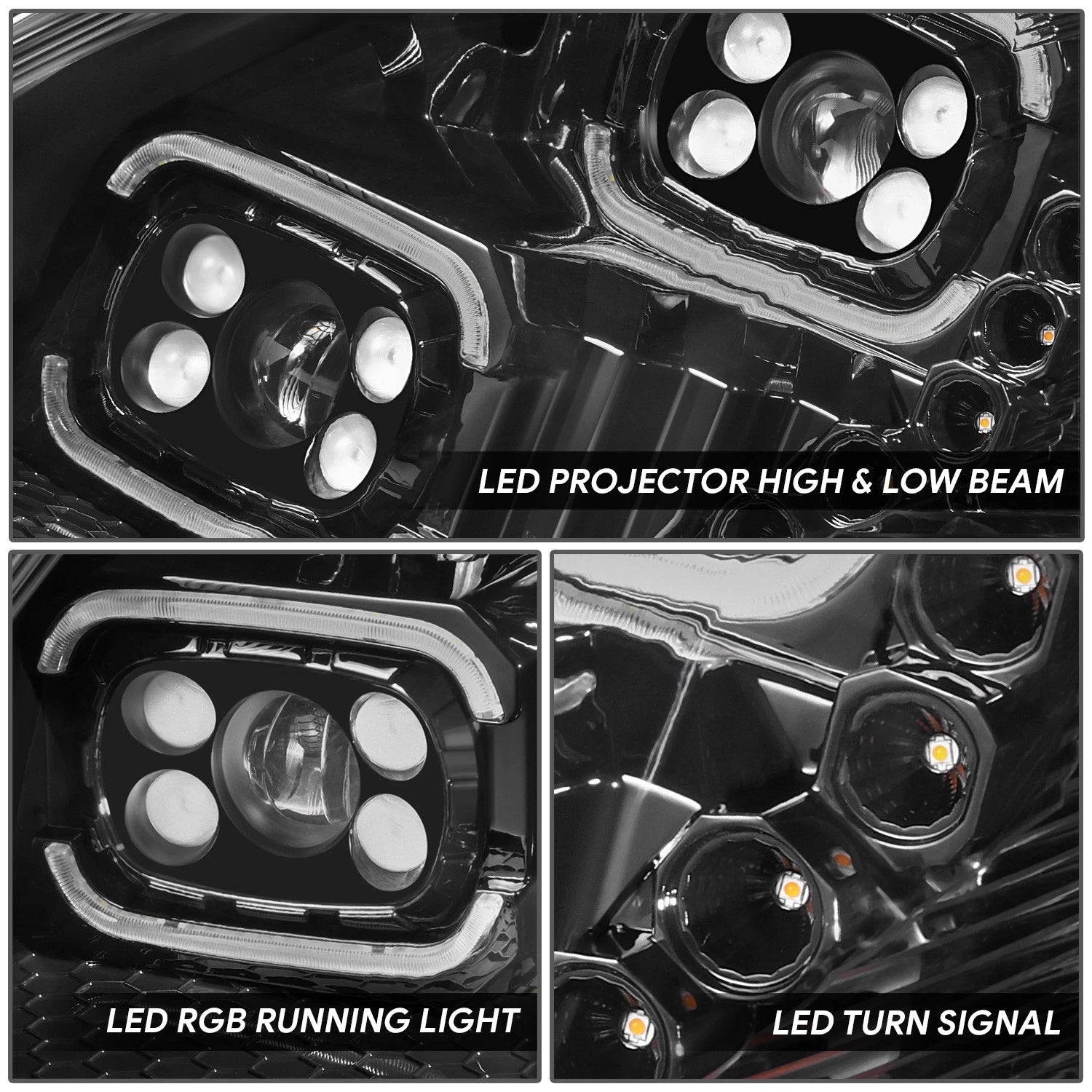 LED Reflector Headlights for Volvo VN/VNL 300/400/430/630/740 (2018–2024)