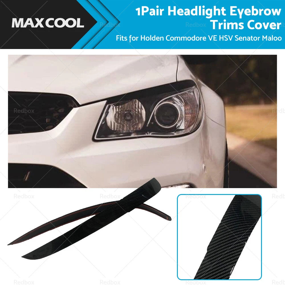 Carbon Fiber Head Light Eyelids for Holden Commodore VE (2006–2013)
