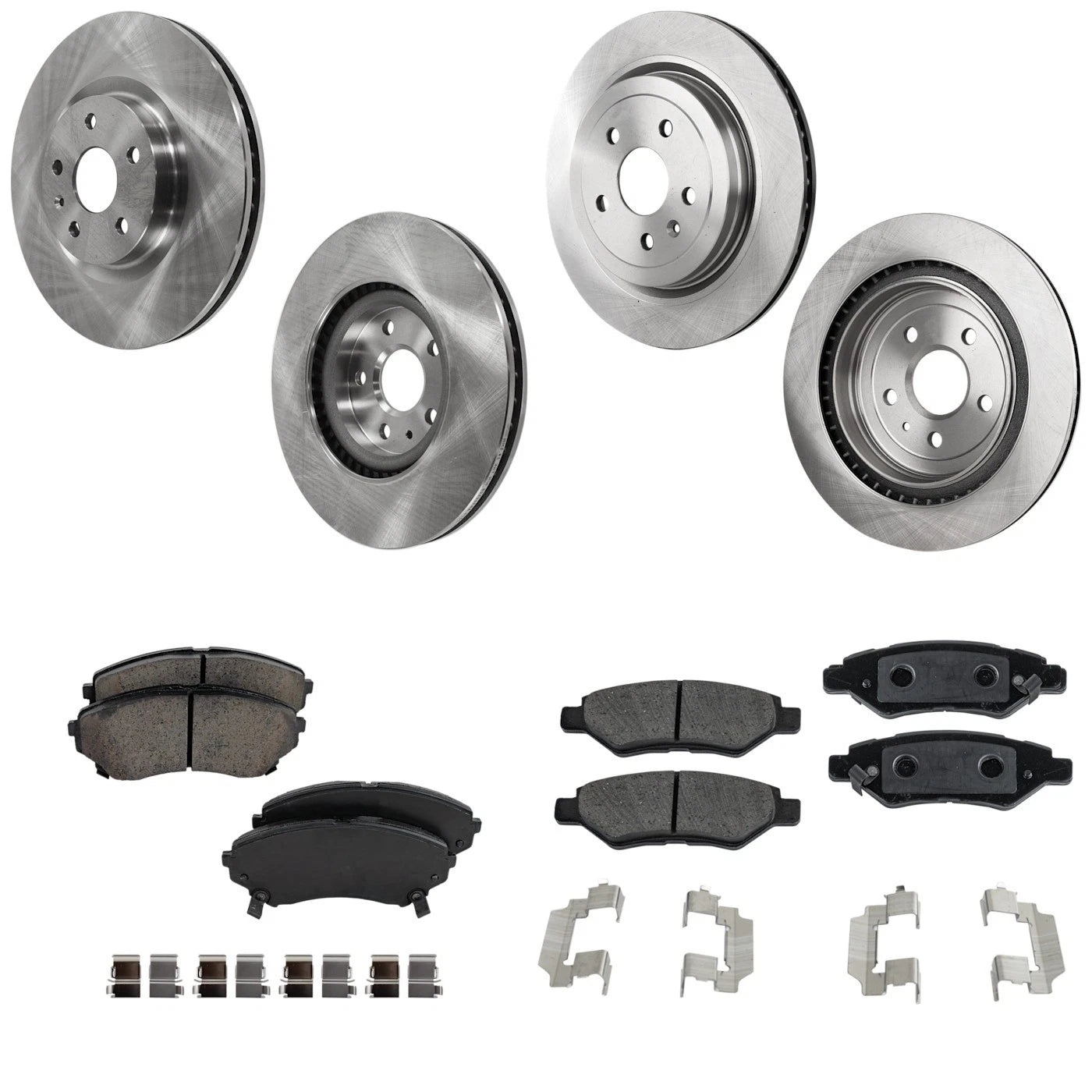Brake Disc Rotors and Pads Kit for Cadillac CTS (2010–2014)