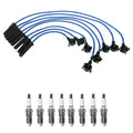 NGK 8mm Wire Set & Denso Iridium Spark Plug Kit for Ranger XL XLT STX (1993–2011)
