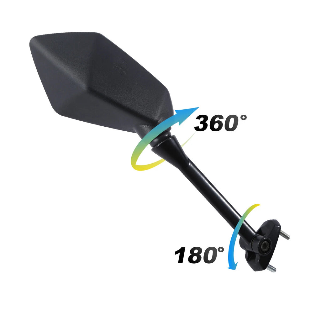 Side Rear View Mirrors for Kawasaki Ninja 650R (2009–2016) Black