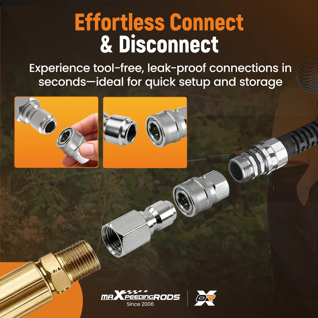 3/8" NPT Female Quick Connect Adapter for Pressure Washer Pump Stainless (–)
