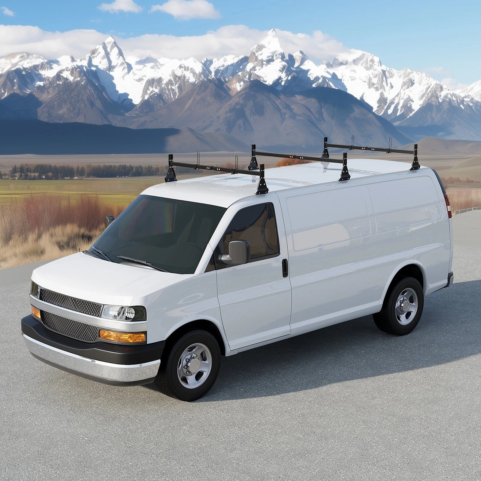 3 Bar Roof Rack for Chevy Express (1996–Up) - 800 LBS Capacity