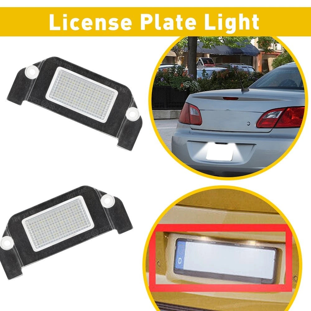 White LED License Plate Light Replacement for Chrysler 300, Sebring (2005–2014)