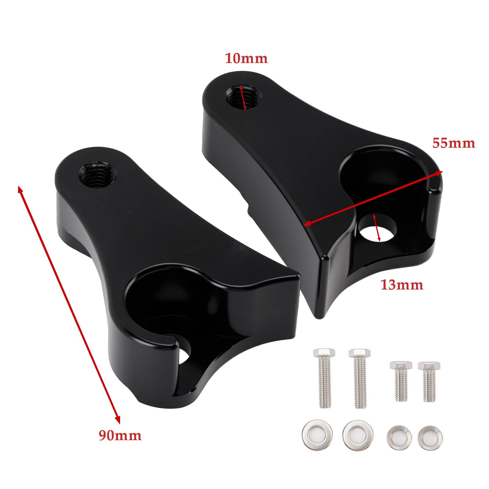 1.5" Lowering Link Blocks Kit for Harley Touring Street Glide Road King Electra (2009–2025)