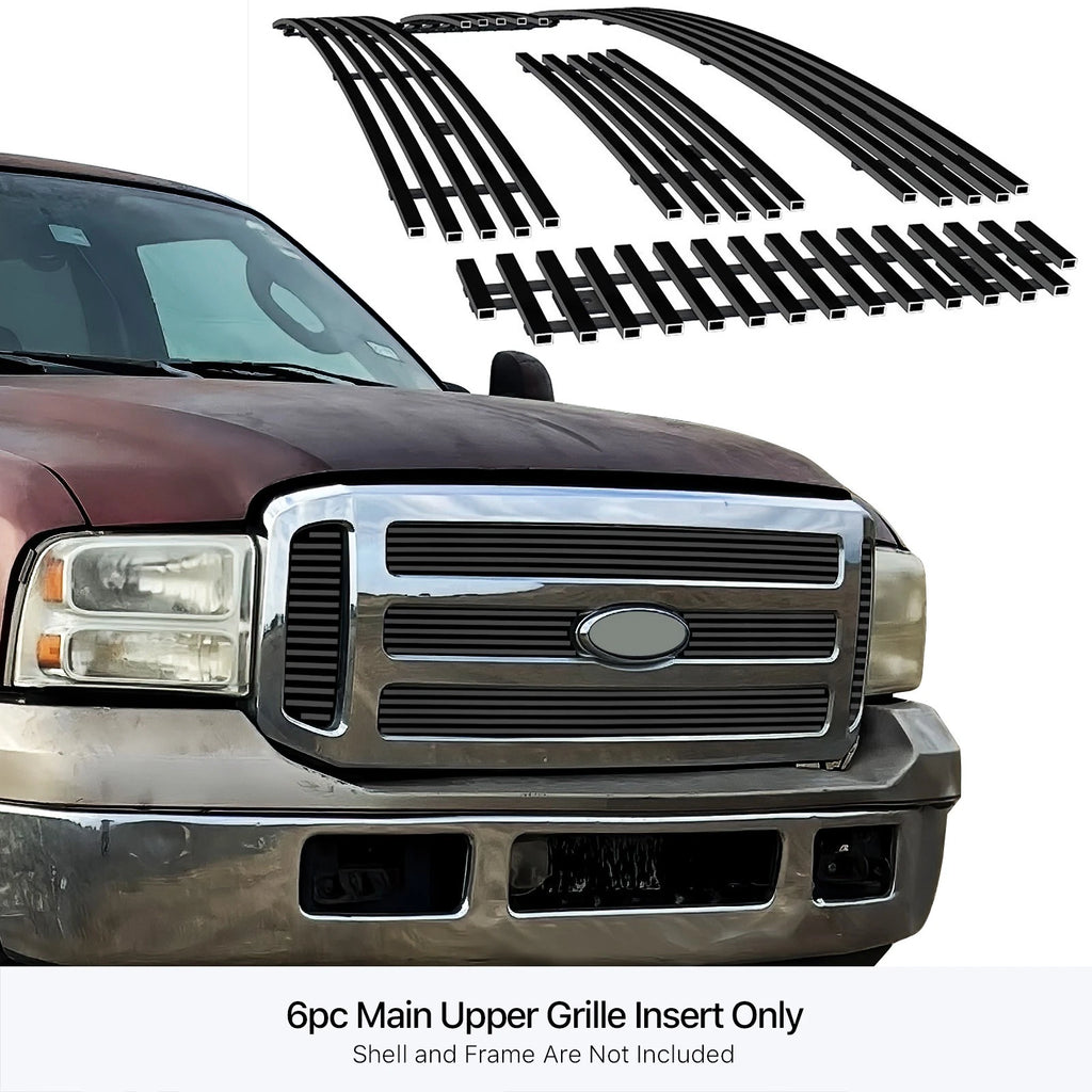 Black Billet Grille for Ford F250/F350/Excursion (2005-2007)