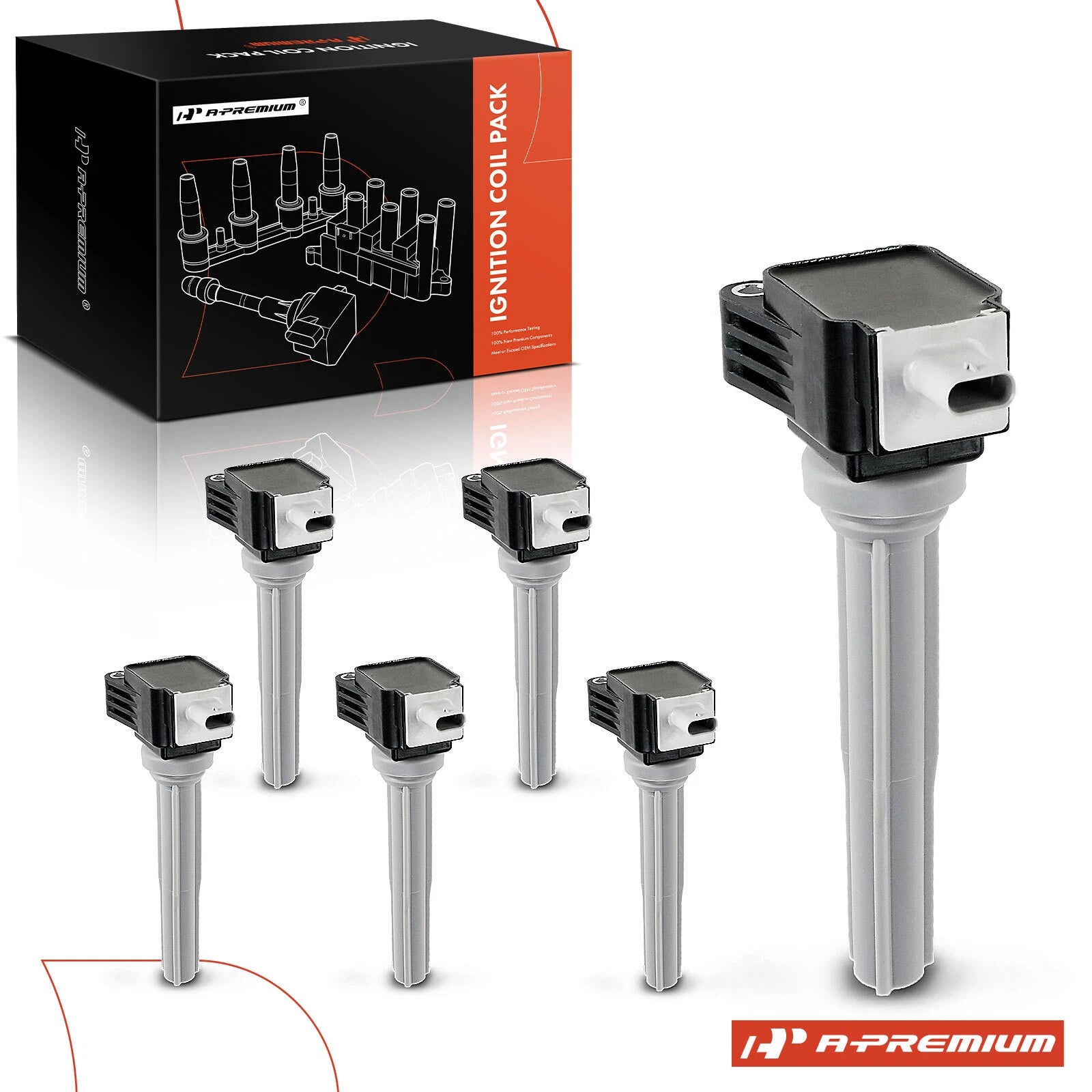 6X Ignition Coil for Ford F-150, Fusion, Edge, Lincoln MKZ, MKX (2015–2017)