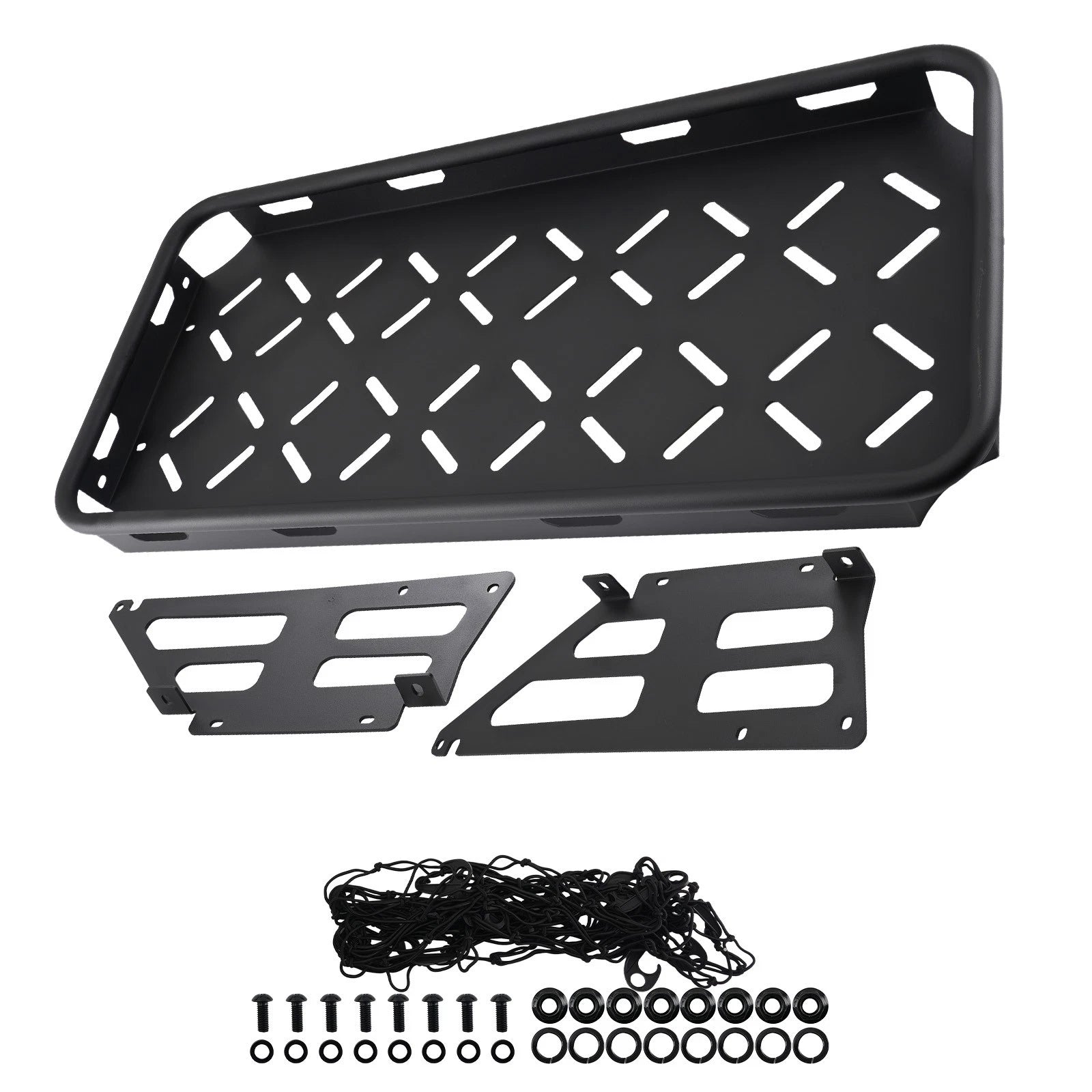 Black Cargo Organizer for Ford Bronco (2021–2025) Steel Basket 350lbs