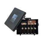 5-Way Bus Bar Fuse Holder Distribution Block 25A-500A for Car Accessories