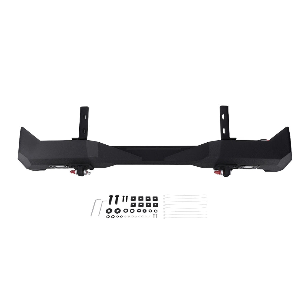 Powder Coated Steel Rear Bumper with LED Lights for Toyota Tacoma (2016–2023)