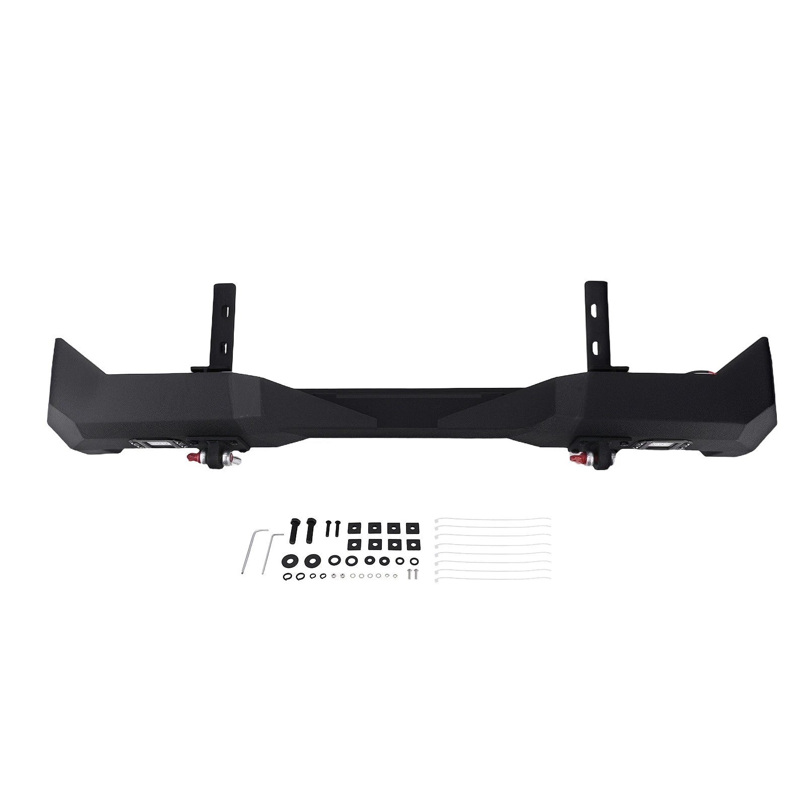 Powder Coated Steel Rear Bumper with LED Lights for Toyota Tacoma (2016–2023)
