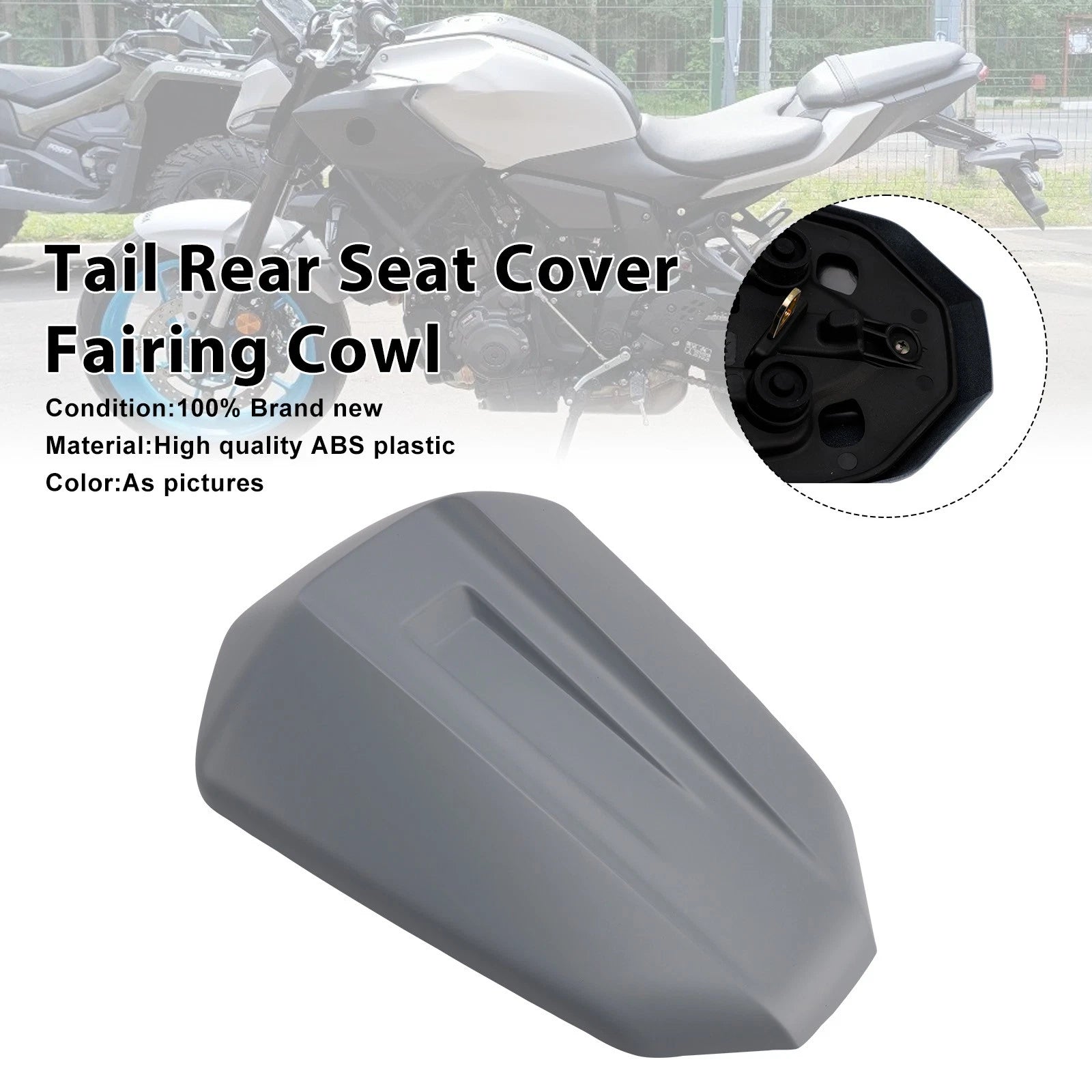 Tail Rear Seat Cover Fairing Cowl for Yamaha MT-07 (2025–2026) Gray #21