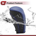 1 Pc Gear Shift Knob Cover for Ford Fiesta (2009–2012) Blue Faux Leather