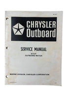 Service Manual for Chrysler Outboard OB 3872 (55 HP)