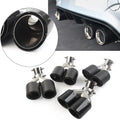 89mm Y Shape Double Exit Exhaust Muffler Tip for Universal Car