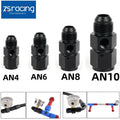4AN 6AN 8AN 10AN Male to Female Fitting with 1/8" NPT Pressure Take Off