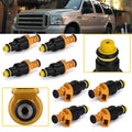 Set of 8 Flow Matched Fuel Injectors for Ford F250 F350 E250 (1992–1997)