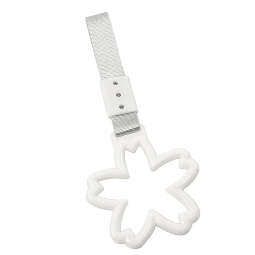 Cherry Blossom Ring Handle Strap for Car Train Bus Drift Charm Tools