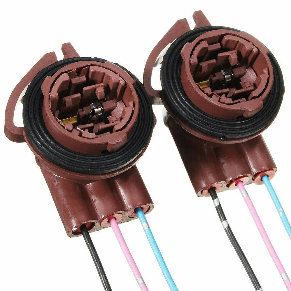 Turn Signal Light Bulb Socket Harness Wire Plug Connectors for 3157/4157 (2003-2007)