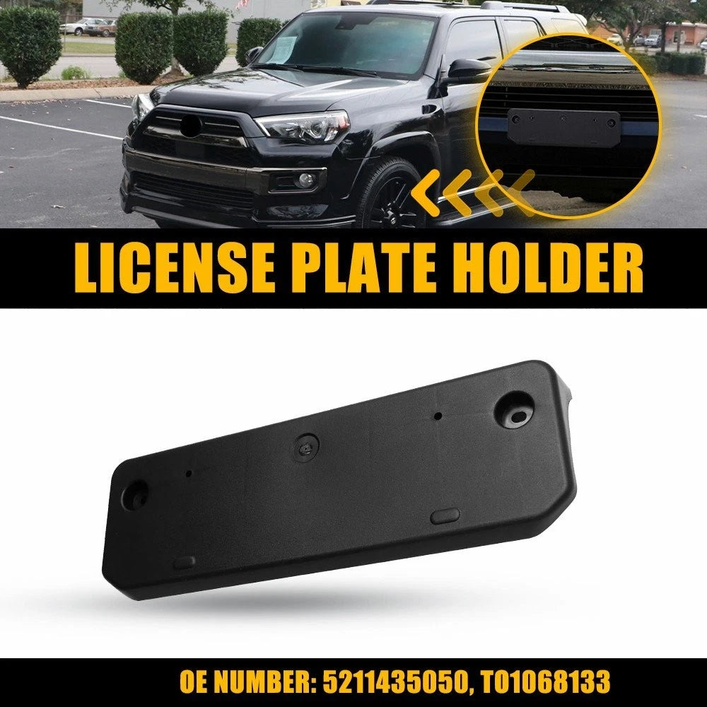 Front License Plate Tag Frame Bracket TO1068133 for Toyota 4Runner (2014–2023)