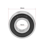 Set of 10 6202-2RS Deep Groove Ball Bearings 15x35x11mm Double Sealed Chrome