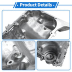 1 Pc Engine Oil Pan No.264382 for Honda Civic (2006–2011) Steel Silver Tone