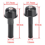 CNC Black Handlebar Ends for Kawasaki Vulcan S 650, Z650RS, Z900RS (A9)