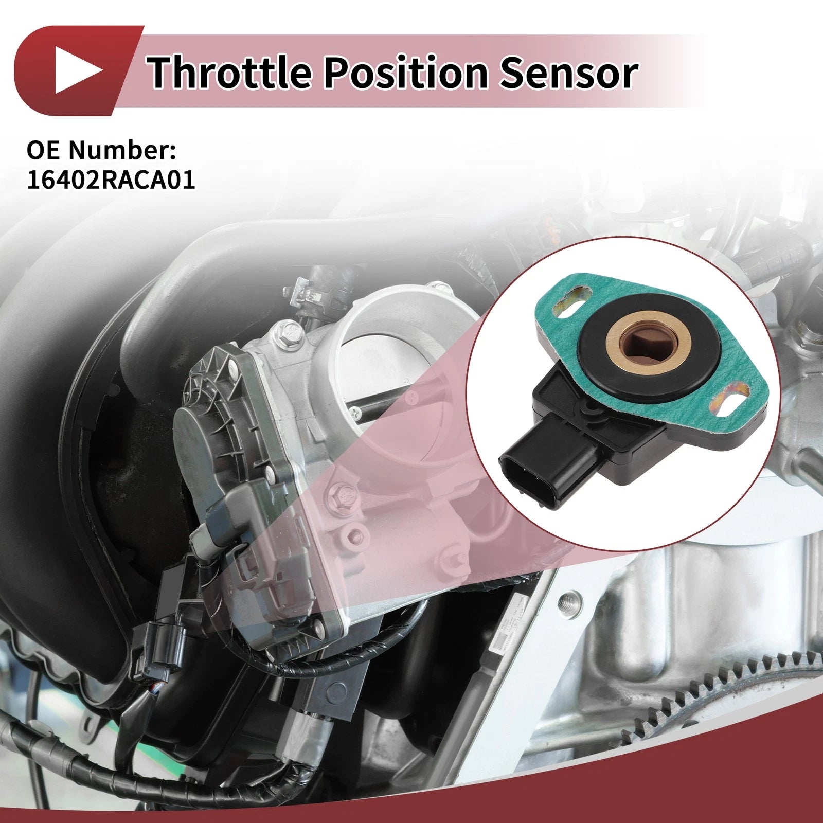 Throttle Position Sensor for Honda Accord (2003–2006) No.16402RACA01