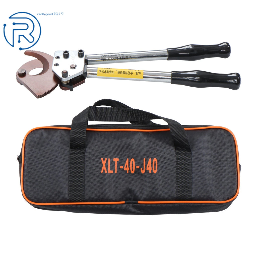 Ratcheting Cable Cutter for Copper Aluminum Wires (Up to 600 MCM)