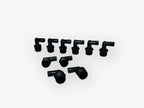 Set of 10 Thogus 62048 3/4in NPT x 5/8in HB 90 Elbow HDPE Black