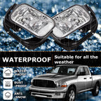 Front Fog Lights for Dodge Ram 2500 3500 (2010-2018) / Ram 1500 (2009-2012)